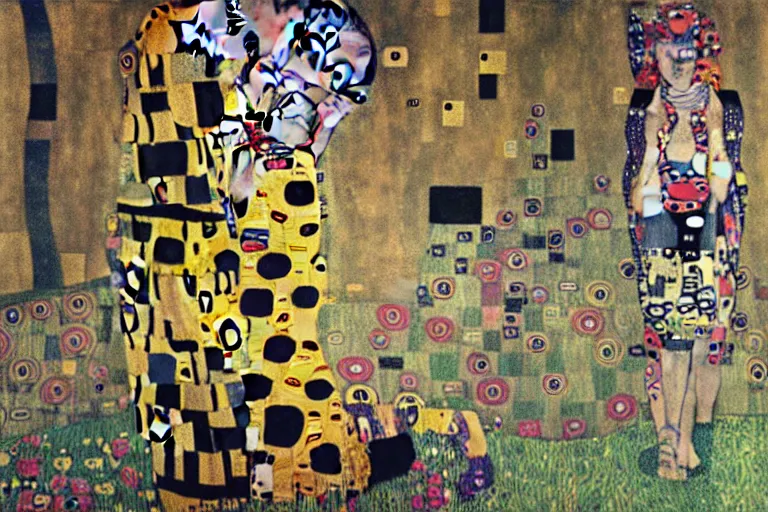 Image similar to gustav klimt vw beetle