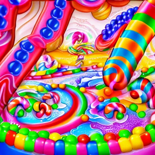 Prompt: candyland