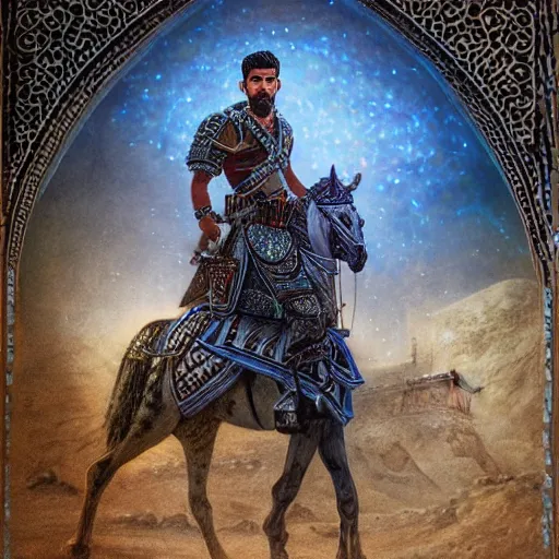 Prompt: “ full body, afghan warrior, an afghan male type, standing in - front of an afghan castle, highly intricate detailed, light and shadow effects, intricate, highly detailed, digital painting, art station, concept art, smooth, sharp focus, illustration, advanced digital art, atmospheric lighting, detailed face, 8 k, hq ”