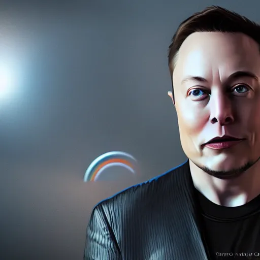 Image similar to android musk. elon musk as an android. concept art. hyper realistic 3 d render. 4 0 0 0 samples, denoising