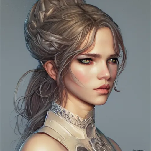 Image similar to character portrait by Magali Villeneuve and Steve Argyle,Livia Prima,dress,fantasy art,beautiful,artstation,trending on deviantart,intricate details,masterpiece