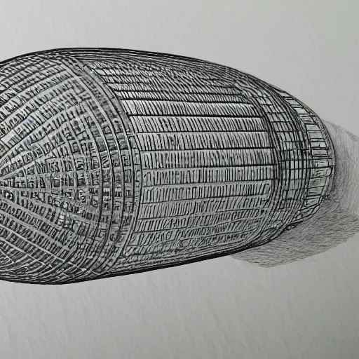 Image similar to hyper detailed architectural drawing of a potato