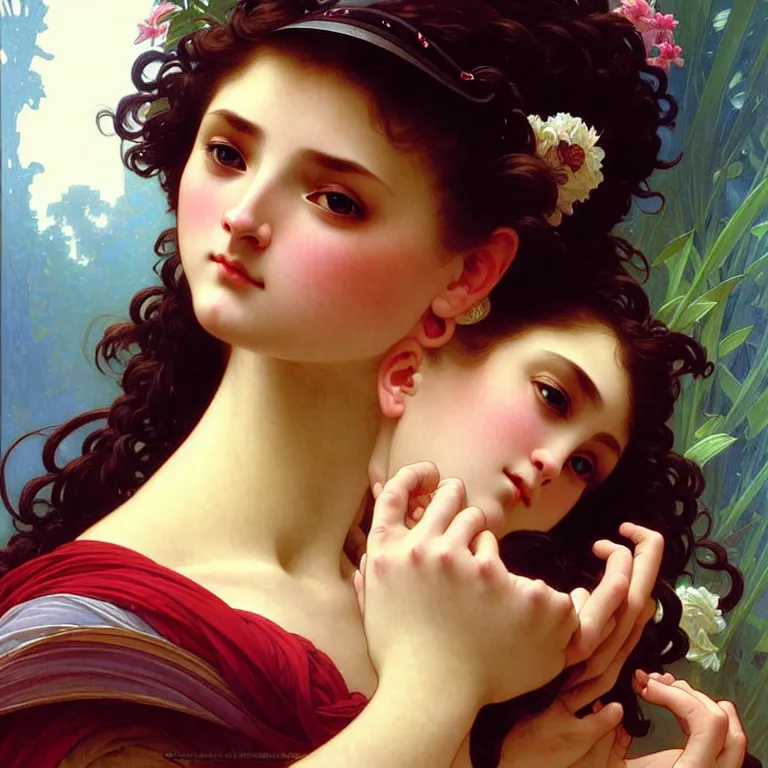 Image similar to epic professional digital art of sweet wonderful eyes, accent lighting, painted, intricate, detailed, cheery, fun, effervescent, sharp focus, illustration, art by artgerm and greg rutkowski and alphonse mucha and william - adolphe bouguereau, epic, stunning, gorgeous, much wow, much detail, cinematic, masterpiece.