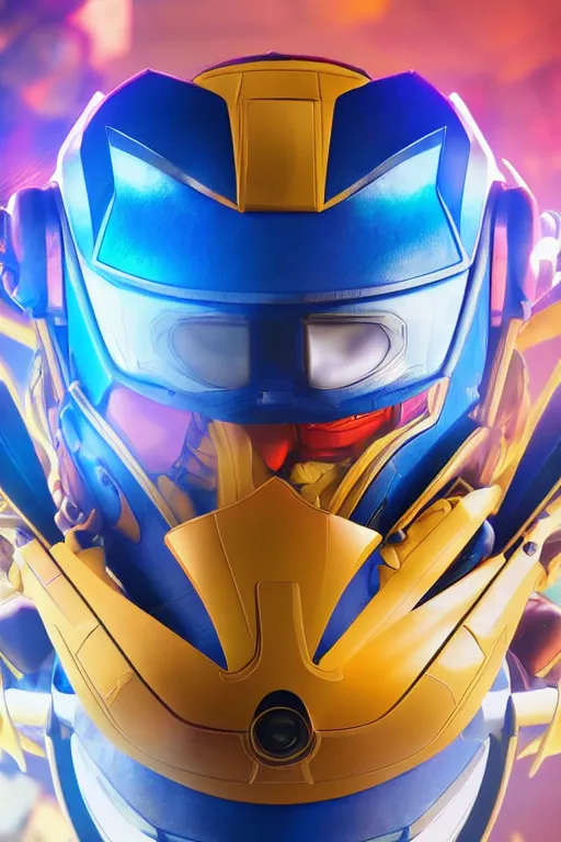 Image similar to robot ninja mask helmet megaman x zero rockman 2 0 2 2 switch game boss legacy collection fanart artsation hyper realistic, octane render clouds, neon colors, bright lights, avatar movie style blue color, 3 2 k image, avatar movie with what if marvel style animation, xel - shaded animation style