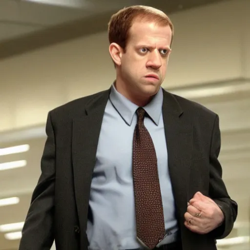 Image similar to Toby Flenderson in the matrix, full body shot