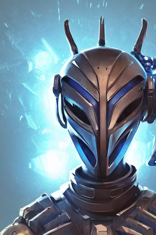 Image similar to epic mask helmet robot ninja portrait stylized as fornite style game design fanart by concept artist gervasio canda, behance hd by jesper ejsing, by rhads, makoto shinkai and lois van baarle, ilya kuvshinov, rossdraws global illumination radiating a glowing aura global illumination ray tracing hdr render in unreal engine 5