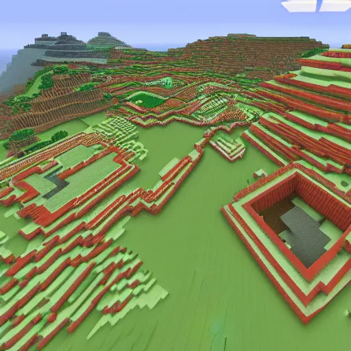 Image similar to minecraft map through amidst