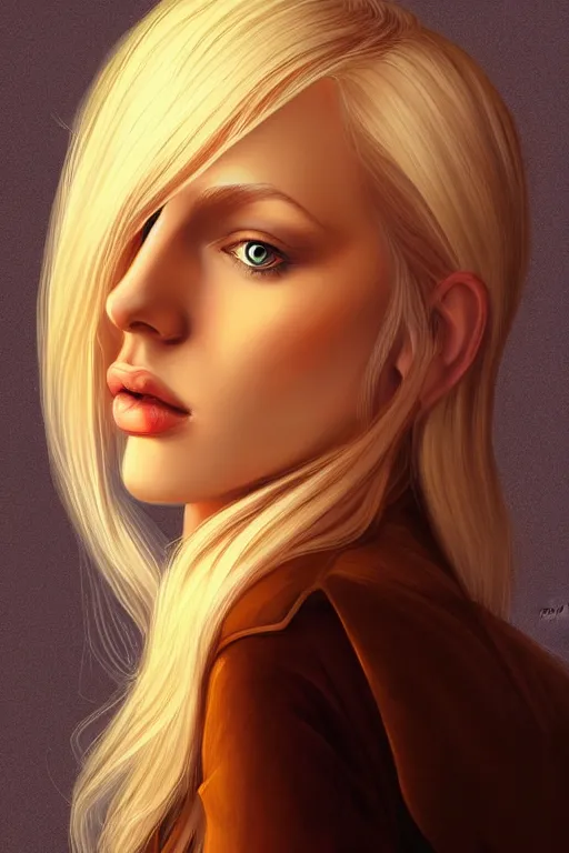 Prompt: a beautiful blond girl, fantasy, portrait, sharp focus, illustration, ambient lighting, art by milomanara