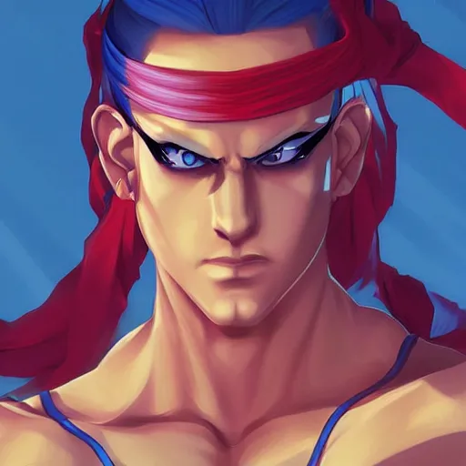 Vega from Street Fighter 2 by pixiv, by Ilya, Stable Diffusion