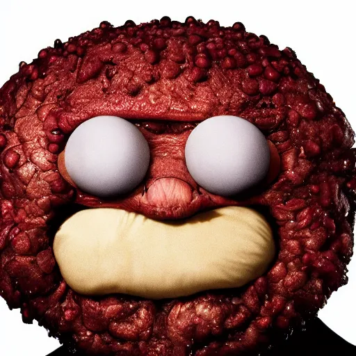 Prompt: UHD candid photo of Meatwad, UHD, photorealistic, correct face, photo by Annie Leibowitz