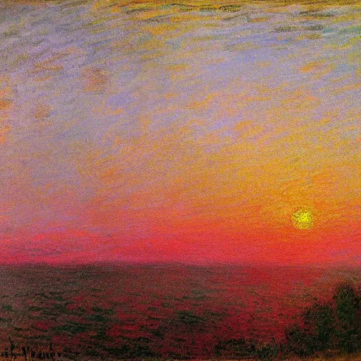 Image similar to impression sunrise, 1 8 7 2, claude monet, impressionism, oil on canvas