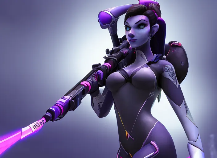 Image similar to widowmaker, overwatch, 4 k, high detailed