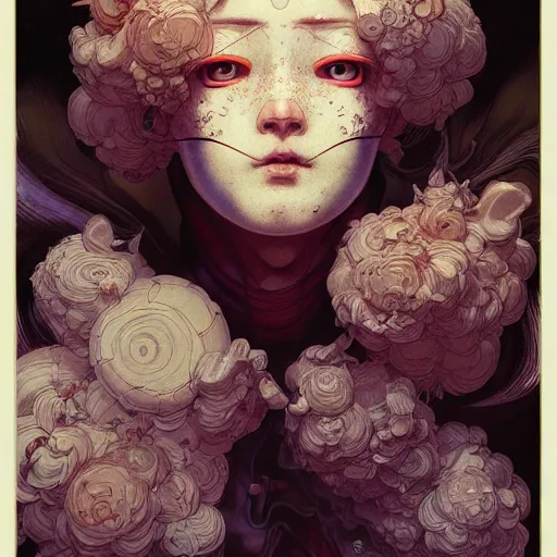 Image similar to portrait soft light painted by james jean and katsuhiro otomo and erik jones, inspired by victorian anime, smooth face feature, intricate oil painting, high detail illustration, sharp high detail, manga and anime 1 9 9 9