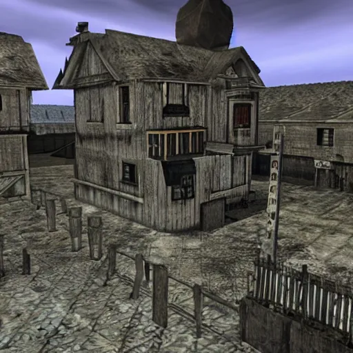 Image similar to Resident Evil Village if it had been a PS1 game