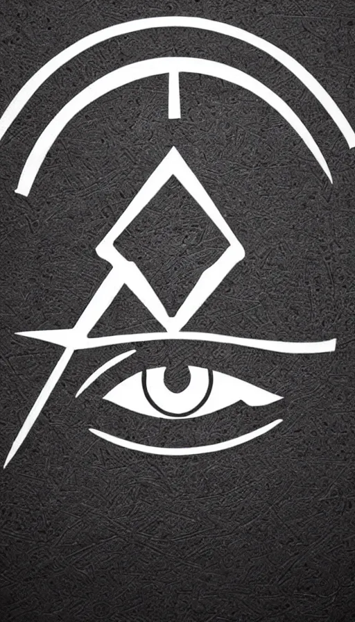 Prompt: logo marks eye of horus with features of the eye of the bad boy