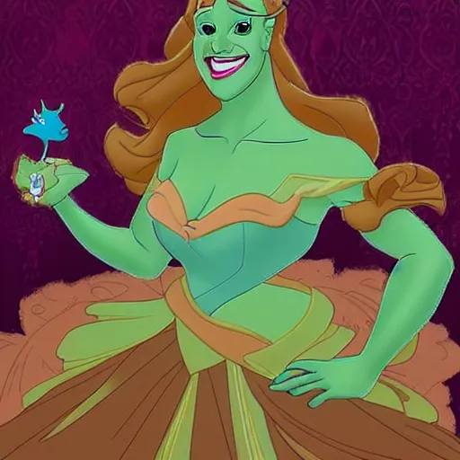 Image similar to all disney princess morphed together into abomination