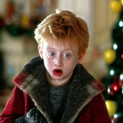 Prompt: home alone movie scene