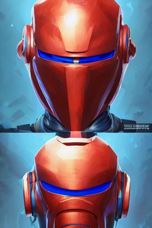 Image similar to epic mask helmet robot ninja portrait stylized as fornite style game design fanart by concept artist gervasio canda, behance hd by jesper ejsing, by rhads, makoto shinkai and lois van baarle, ilya kuvshinov, rossdraws global illumination radiating a glowing aura global illumination ray tracing hdr render in unreal engine 5