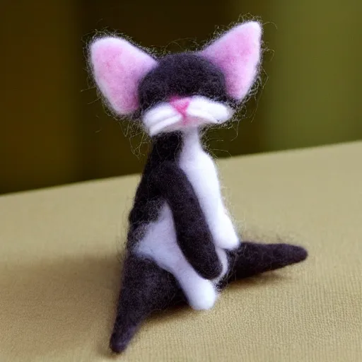 Image similar to needle felt kitten