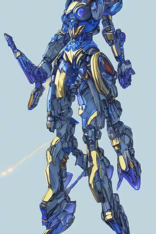 Prompt: full body portrait of a beautiful and gorgeous female azure mech warrior by Masamune Shirow, centered, manga, single face, trending on artstation, WLOP, detailed, intricate, elegant, golden ratio, rule of thirds, good composition, sfw version