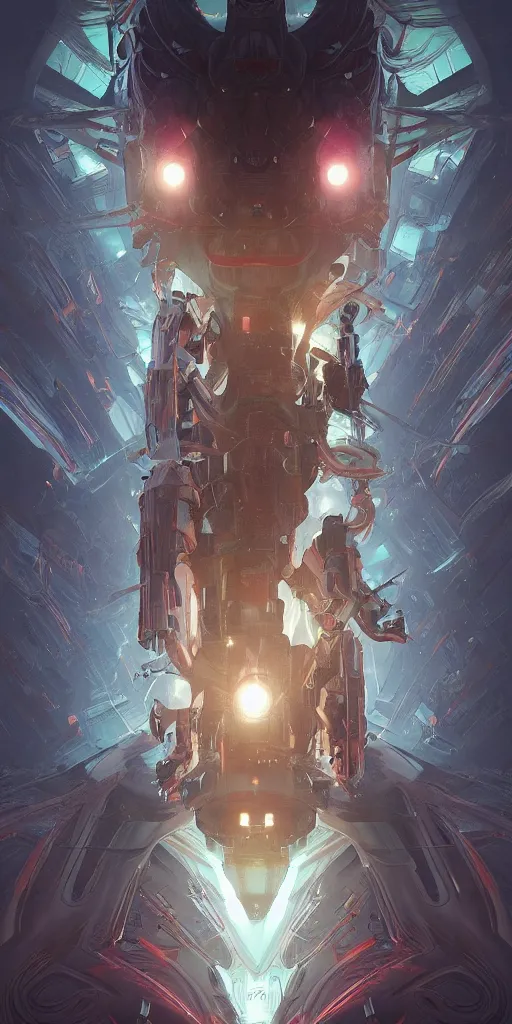 Image similar to symmetry! fractal abstract alien landscape, apex legends, epic lighting, sketch illustration, ultra detailed, art by artgerm and greg rutkowski and alphonse mucha