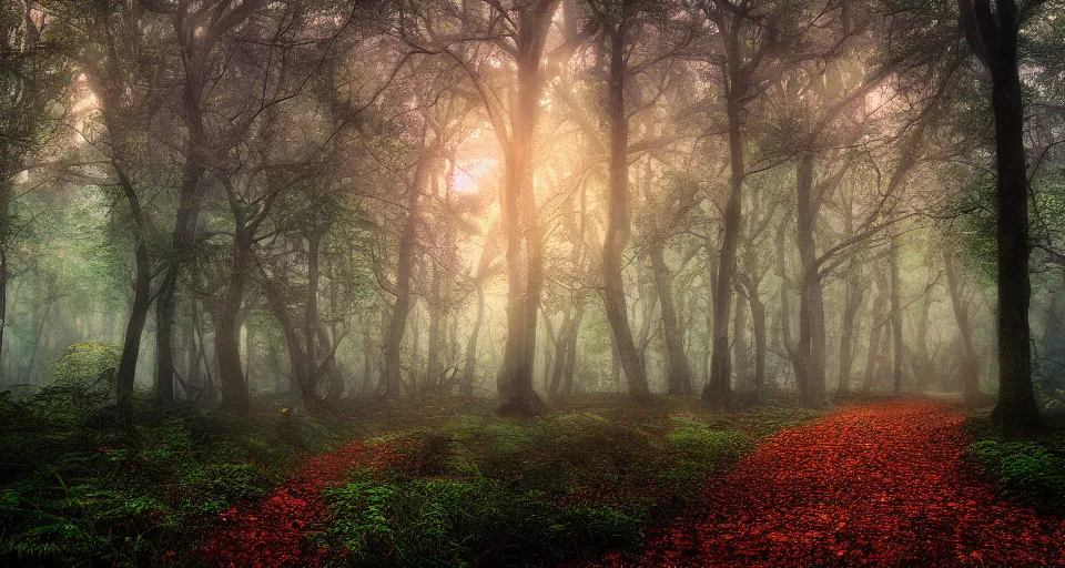 Prompt: Enchanted and magic forest, by 500px