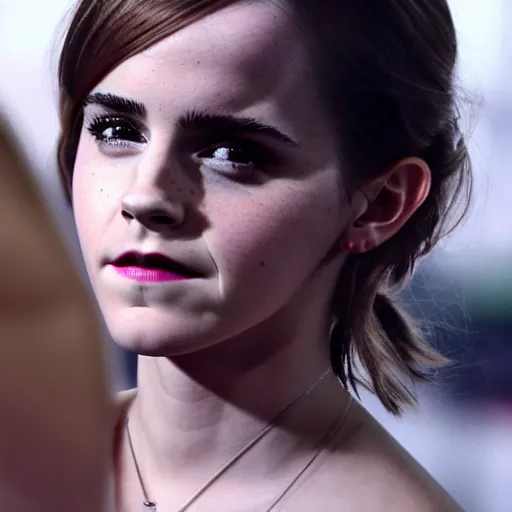 Prompt: emma watson looks like a pickle!!!!!, highly detailed, cinematic, extremely high quality, hd, 4 k, 8 k, professional photographer, 4 0 mp, lifelike, top - rated, award winning, realistic, detailed lighting, detailed shadows, sharp, no blur, edited, corrected, trending