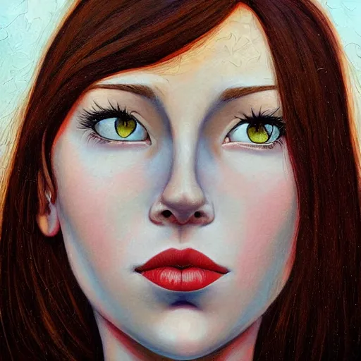 Prompt: photo of young woman by aaron jasinski