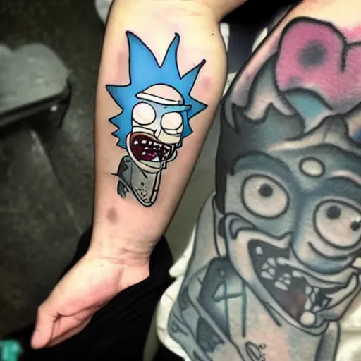 Best 40 Rick and Morty Fan Tattoos  NSF  Magazine