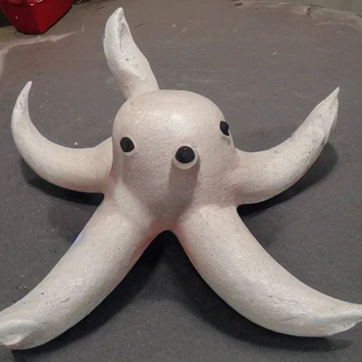 Image similar to sculpture of a pig - octopus, work in progress, neo - expressionism