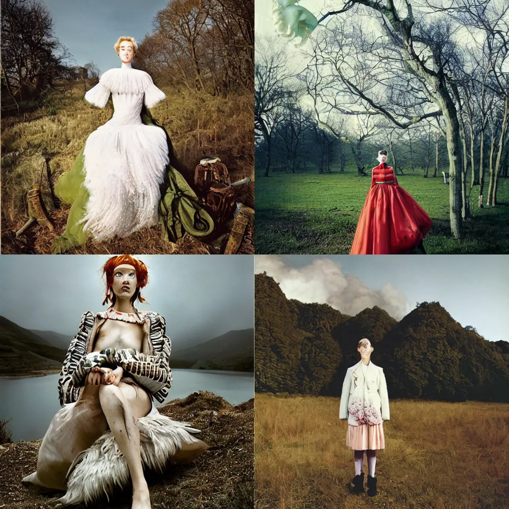 Prompt: a portrait of a character in a scenic environment by Tim Walker