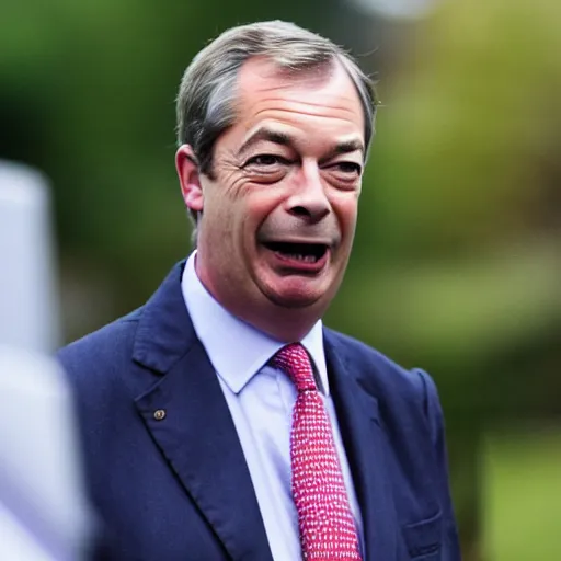 Prompt: nigel farage, photo