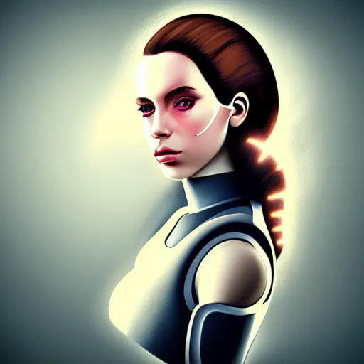 Image similar to young lady cyborg like lana del ray, bioorganic concept, beautiful face, full body, photorealistic