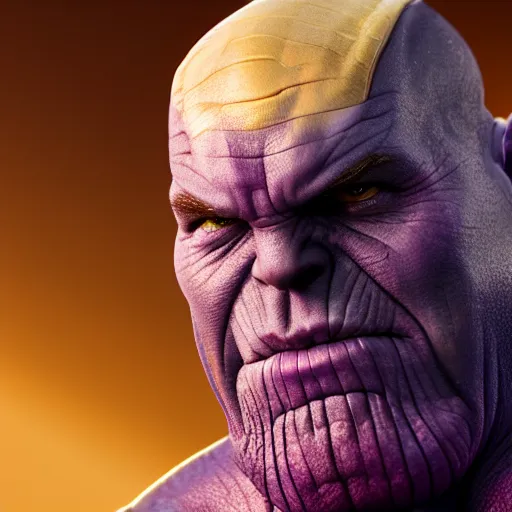 Prompt: thanos's face is a grape, hyperdetailed, artstation, cgsociety, 8 k