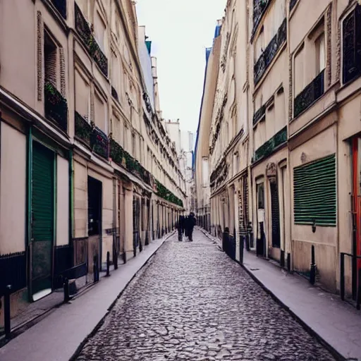 Prompt: a street in paris