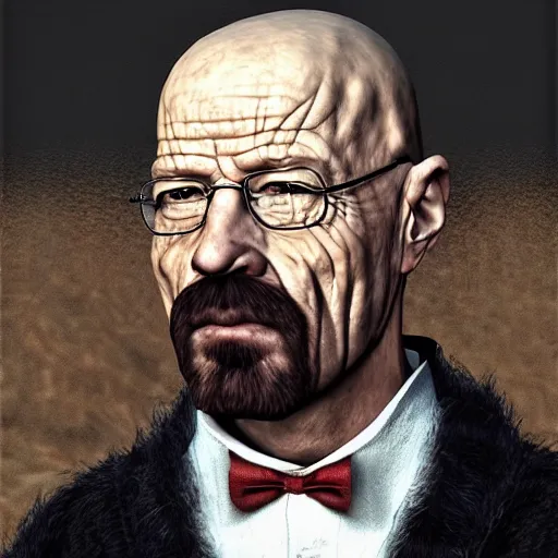 Image similar to giuseppe arcimboldo walter white, unreal engine