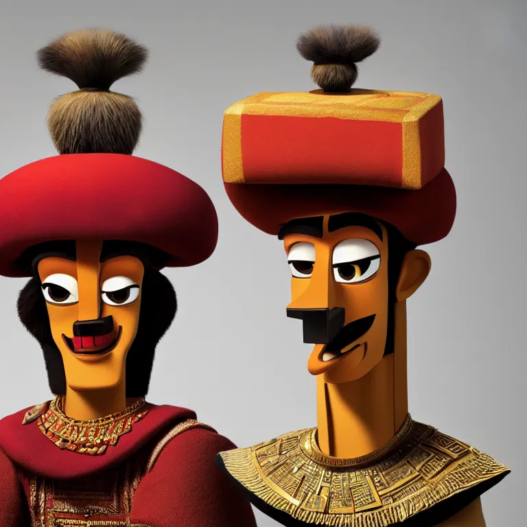 Prompt: A detailed photo of Emperor Kuzco!!!!!!!!!!!!!!!!!!!!!. Portrait! by Martin Schoeller. 4K. Close-up. Low Light. Octane Render. Unreal engine 5. Fusion 360. 8K. UHD. Post production.