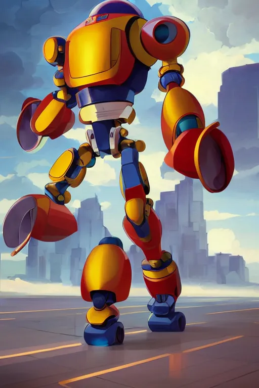 Image similar to metabots medabots medarotto medarot robot minimalist comics, behance hd by jesper ejsing, by rhads, makoto shinkai and lois van baarle, ilya kuvshinov, rossdraws global illumination ray tracing hdr radiating a glowing aura