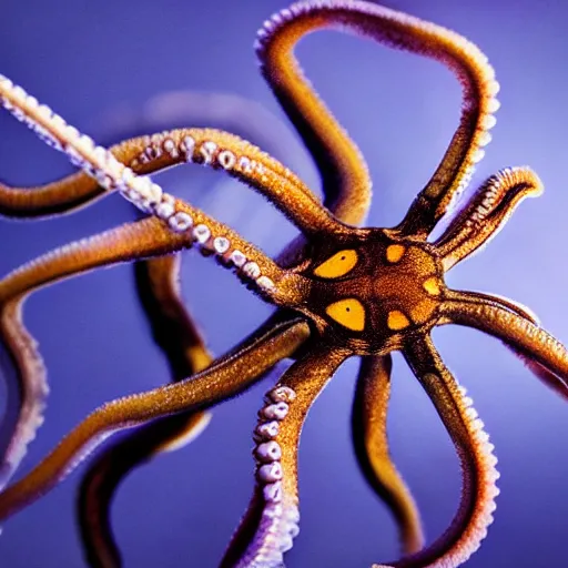 Image similar to an octopus mixed with a spider, professional photography