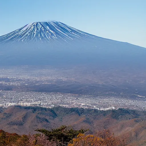 Prompt: Mount Fujiama topography