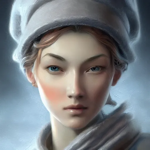 Prompt: masterpiece amazing stunning painting of a beautiful face by Anton Pieck, Artgerm ; 3d unreal engine, 4k 3d render,