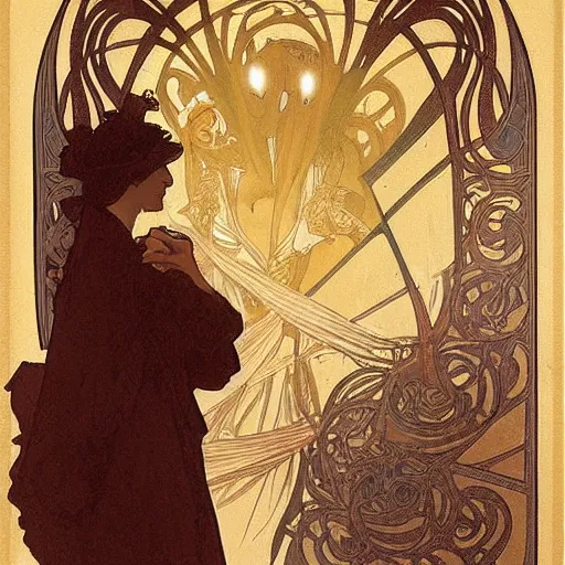 Image similar to venice by alphonse mucha