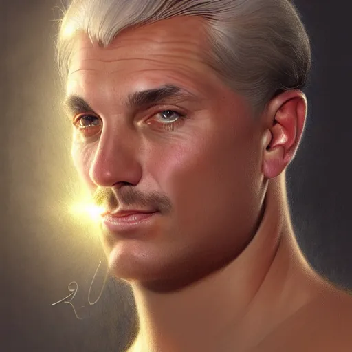 Prompt: 2005 portrait of former hockey player and coach Lou Vairo, fantasy, intricate, elegant, highly detailed, digital painting, artstation, concept art, smooth, sharp focus, luxury fashion illustration, art by artgerm and greg rutkowski and alphonse mucha, brightly lit cinematic soft lighting, photorealistic