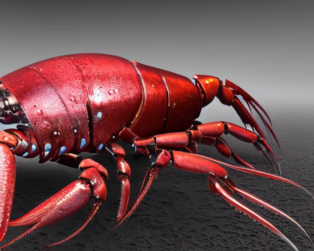 Image similar to cyberpunk lobster robot, HD 3D CGI,