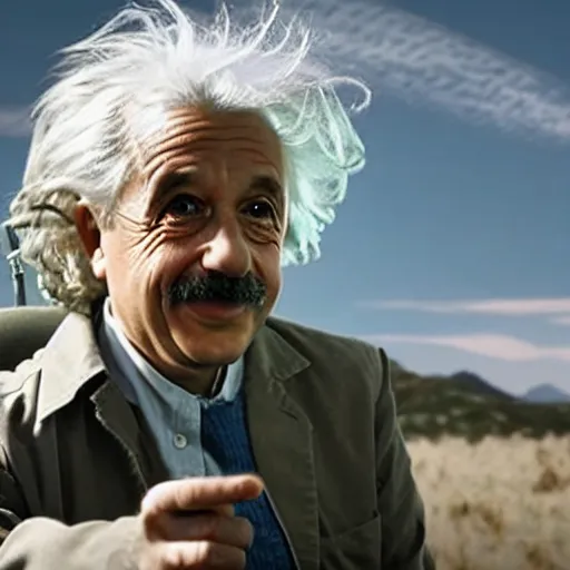 Prompt: albert einstein as rick sanchez