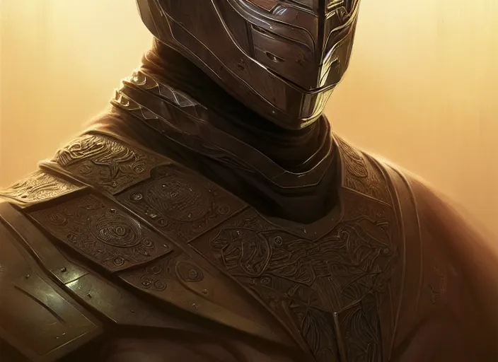 Image similar to portrait of a bonus head software man superhero man, d & d, armour! fantasy, intricate, elegant, highly detailed, digital painting, artstation, concept art, smooth, sharp focus, illustration, art by artgerm and greg rutkowski and alphonse mucha