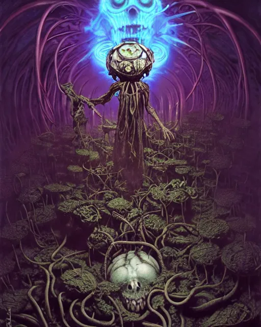 Prompt: the platonic ideal of flowers, rotting, insects and praying of cletus kasady carnage thanos davinci dementor wild hunt chtulu mandelbulb fritz the cat doctor manhattan bioshock, caustic, ego death, decay, dmt, psilocybin, concept art by randy vargas and greg rutkowski and zdzisław beksinski