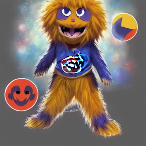 Image similar to Habs Mascot YOUPPI pokemon shiny, legendary, ultra rare, super cute and friendly, most powerful legendary shiny pokémon, highly detailed, digital pencil painting, anime, cartoonish, gentle fluffy monster youppi pokemon, sharp focus, illustration, art by artgerm and greg rutkowski and alphonse mucha