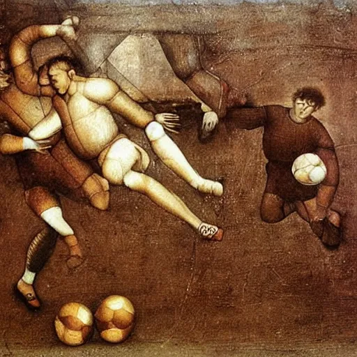 Image similar to football by leonardo da vinci