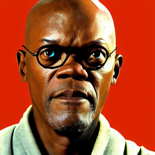 Image similar to Samuel L Jackson as a character in Avatar: the last airbender